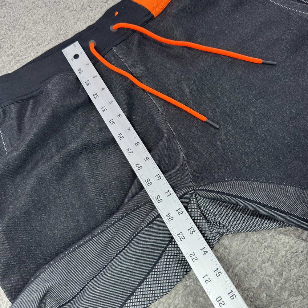 Nike Tech Pack Knit Joggers Mens XL Grey Black Orange AR1589-011 Tapered Pants - Picture 9 of 12